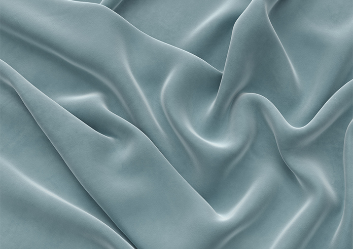 Ultra Luxe Velvet, Blue Cloud - Twist&Fit Roman Blind - Image 4
